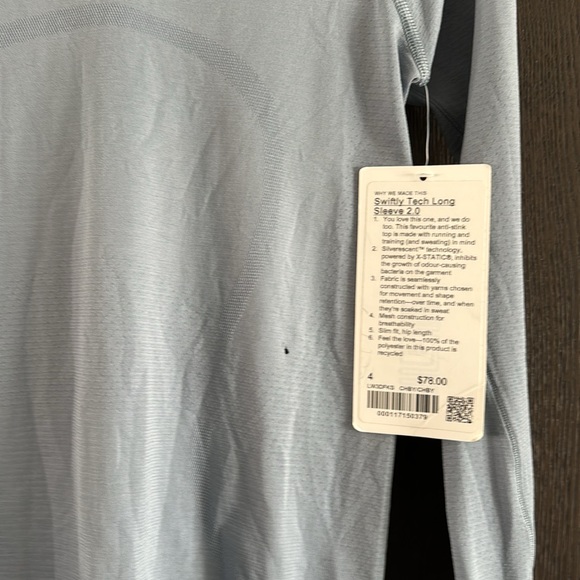 Swiftly Tech long sleeve 2.0 Chambray size 4 - Picture 3 of 4